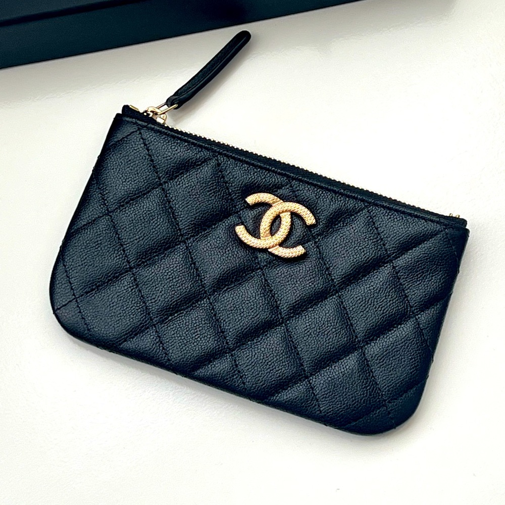 🔥CHANEL Mini Caviar Case
